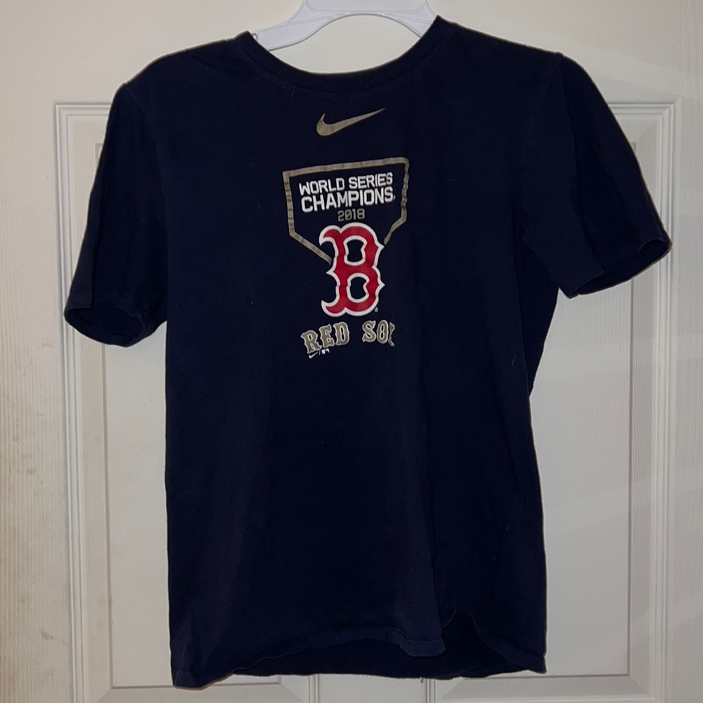 Nike navy blue Red Sox tee